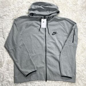 NWT Men's Gray Nike Hoodie Full Zipper Pullover XXL DD5284-002